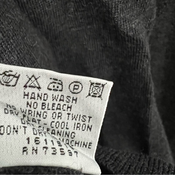 Fiji Men's Collared Button Wool Pullover Sweater Long Sleeve Gray Large‎ Flawed - Picture 6 of 9